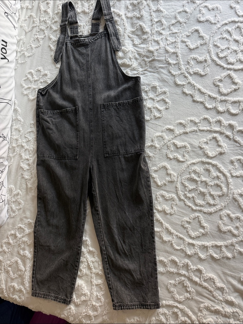 Women’s medium Altar'd State Washed Black Denim Overalls